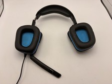 Logitech G432 3.5mm Wired Surround Sound Gaming Headset - Black/Blue Very Good picture