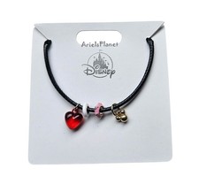 2026 Disney Parks Mickey Mouse & Charms Adjustable Black Cord Necklace picture