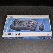 Adesso Tru-Form 150 Black Ergonomic Keyboard & Mouse AKB-150CB USB 2.0 Wired picture