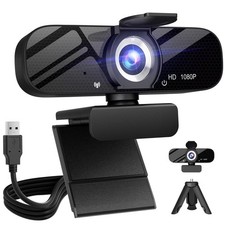 Lusinx 1080P Webcam for Computer/Laptop/Desktop/PC, External with tripod picture