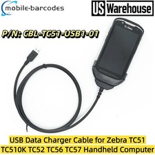 USB Data Charger Cable for Zebra TC51 TC510K TC52 TC56 TC57 CBL-TC51-USB1-01 picture