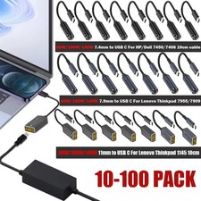 65W-140W Laptop Wall Charger Converter USB Type C Power Charg Cable Adapter Lot picture