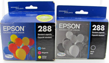 4 Genuine Epson 288 Ink Black + Color XP330 XP430 XP434 Std Yield BB 7/2019 picture