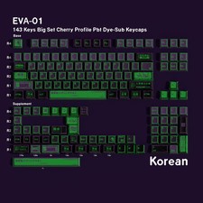 Jaycomia EVA-01 PBT Keycaps 142-Key Cherry Profile Dye-Sub Multi-Language MX picture