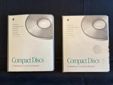 Vintage Apple Macintosh CD-ROM Lot of 18 Discs 1990s Demo Software Cases picture