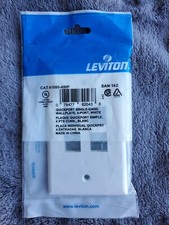 NEW Leviton 41080-4WP 4 Port Wallplate, White picture