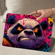 2Pcs Angry Bear Pattern Laptop Decal Scratch Proof Vinyl Sticker for Notebook picture