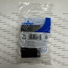 Leviton 49910-HE2 Quickport Modular Furniture Faceplate 2-Port Black NEW SEALED picture