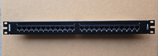 Belden AX103258 CAT5E HD-110 Patch Panel, 24-port, 1U, Black NEW picture