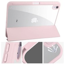 Apple TPU Folding Folio Case with Stand & Pencil Holder - Pink Blue Green picture