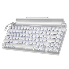 Wireless Retro Mechanical Gaming Keyboard - Bluetooth 5.0, 83-Key, LED Backlight picture