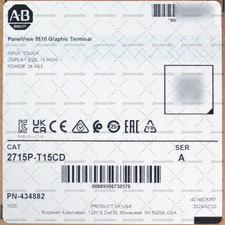 Brand New Allen-Bradley 2715P-T15CD PanelView 5510 Graphic Terminal picture