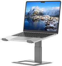 Soporte portátil aluminio ajustable ergonómico ventilado 10-17.3” escritorio picture