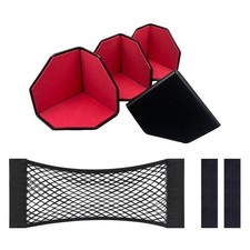 Car Trunk Organizer Blocks with Mesh Cargo Net Pocket for Car Felt Interior picture