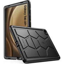 For Samsung Galaxy Tab A9 / Galaxy Tab A9 Plus Case Poetic Silicone Cover Black picture