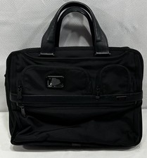 Tumi Alpha 2 Expandable Organizer Laptop Brief 26145D2 Black Handles 16”x11”x6” picture
