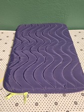 heyday Laptop Sleeve 14 Inch Quilted Wave Purple Padded Case Zip Protective picture