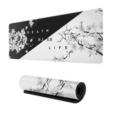 Black and White Cherry Blossom Mouse Pad Gaming Large Mouse Pad Japanese XL M picture