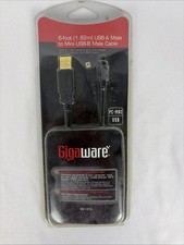 Gigaware 26-1415 6 foot USB-A Male to Mini USB-B Male Cable 8 Pin 2601415 UC-E6 picture