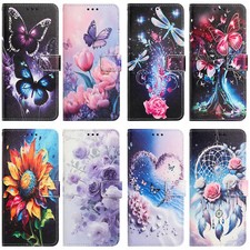 Flower Butterfly Wallet Cover Case For Motorola Xiaomi 15 17 14T POCO C85 M8 F8 picture