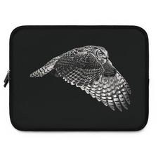 AvalgArt – Owl premium Laptop Sleeve – Protective Neoprene Case, 15