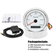 Light 60/120KMH 85MM GPS Speedometer Gauge Motorcycle Boat Car Truck Speed Gauge picture