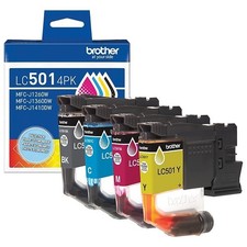 Genuine Brother LC501 Black/Cyan/Magenta/Yellow  Ink Cartridge Original picture