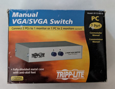 Tripp-Lite 2 Port Manual VGA SVGA Switch Input and Output Splitter B112-002-R picture