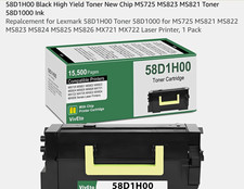 Lexmark 58D1H00 High-Yield Return Program Toner Cartridge - Black (58D1H00) picture