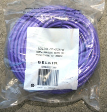 Belkin A3L791 - 50 - PUR - S  CAT5e SNAGLES Patch Cable RJ45M PURPLE picture