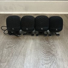 Logitech Z-640 Computer Satellite Speakers Set of 4 Front Back L/R Wired Tested picture