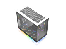 FLOATRON F1 ATX Mid Tower Gaming PC Case, 270° Frameless Tempered darkFlash picture