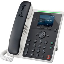 Poly Edge E100 IP Phone – NEW – PoE / HD Voice / NoiseBlockAI – 8‑Line VoIP Desk picture