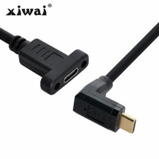 Xiwai Up  Down USB-C USB 3.1 Type C Male to Female Extension Data Cable 30cm picture