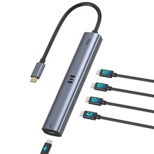 10Gbps USB C Hub with 4K@60Hz Video Display, Selore 5 Ports USB C Splitter 10... picture