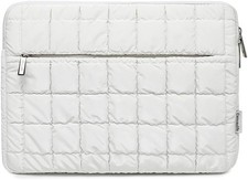 360 Protective Plush Laptop Sleeve for 14-14.4-inch Laptop - Quilted Design (Whi picture