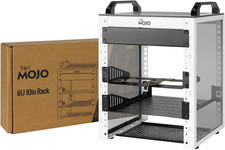 6U Network Rack, 10 inch Mini Server Rack with 2 Side Translucent Panels & 2 Top picture