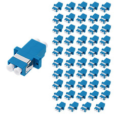50Pcs LC to LC-UPC Fiber Optical Cable Coupler Duplex Adapter Connector picture
