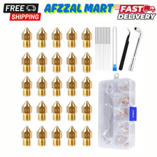 25PCS MK8 Ender 3 V2 Nozzles 0.4MM, 3D Printer Brass Hotend Nozzles with DIY Too picture