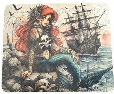 Mouse pad Featuring Gothic Mermaid Nautical Scene picture