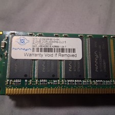 1GB (2x512MB) PC2700U-25330 DDR-400 RAM Kit NANYA NT512D64S8HC0G-5T CL3 DDR1 picture