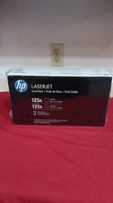 LOT OF 2 NEW SEALED Genuine HP 125A LaserJet Toner Print Cartridge CB540A BLACK picture