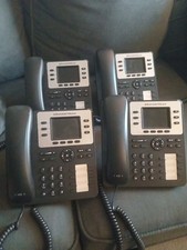 Lot of  4 Grandstream GXP2130 IP Phones - With Stand. Please Read picture