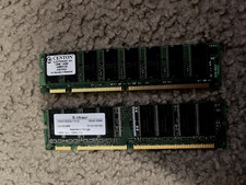 two 128mb ram sticks 16mx64 sdram Infineon and Centon Brands.  picture