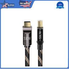 SKW Audiophiles USB-C to USB-B Printer Cable, High Speed DAC, 6.5ft/2m picture
