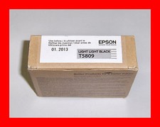 Genuine Epson T5809 Pro 3800 3880 Light Light Black Ink T580900 w/exp 02-2020 picture