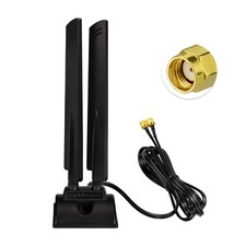 WiFi 6E Antenna Tri-Band 6GHz 5GHz 2.4GHz RP-SMA Magnet Mount for WiFi Router picture