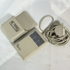 Vintage Genius GM-6 3 Button Serial Ball Mouse w/ Original Holder KYE 1980s LN picture