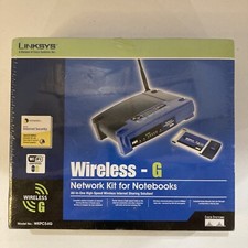 Linksys WKPC54G 54 Mbps 4-Port 10/100 Wireless G Router Notebook Network Card picture
