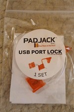 PadJack USB Port Lock set 1 Set Per Bag Sold As A LOT OF 46 Packs NWT  picture
